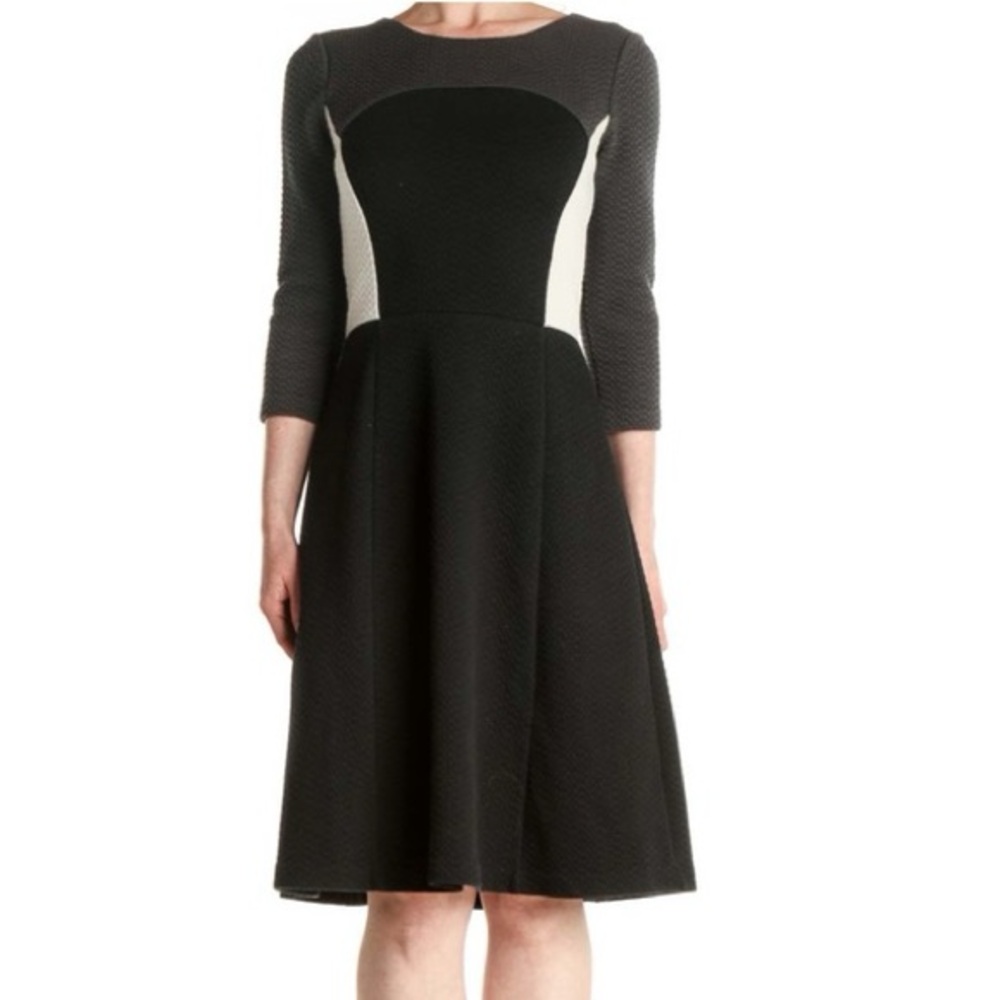 Boden Curve Flare Dress in Textured  WW113 Size US 12R - Picture 2 of 12